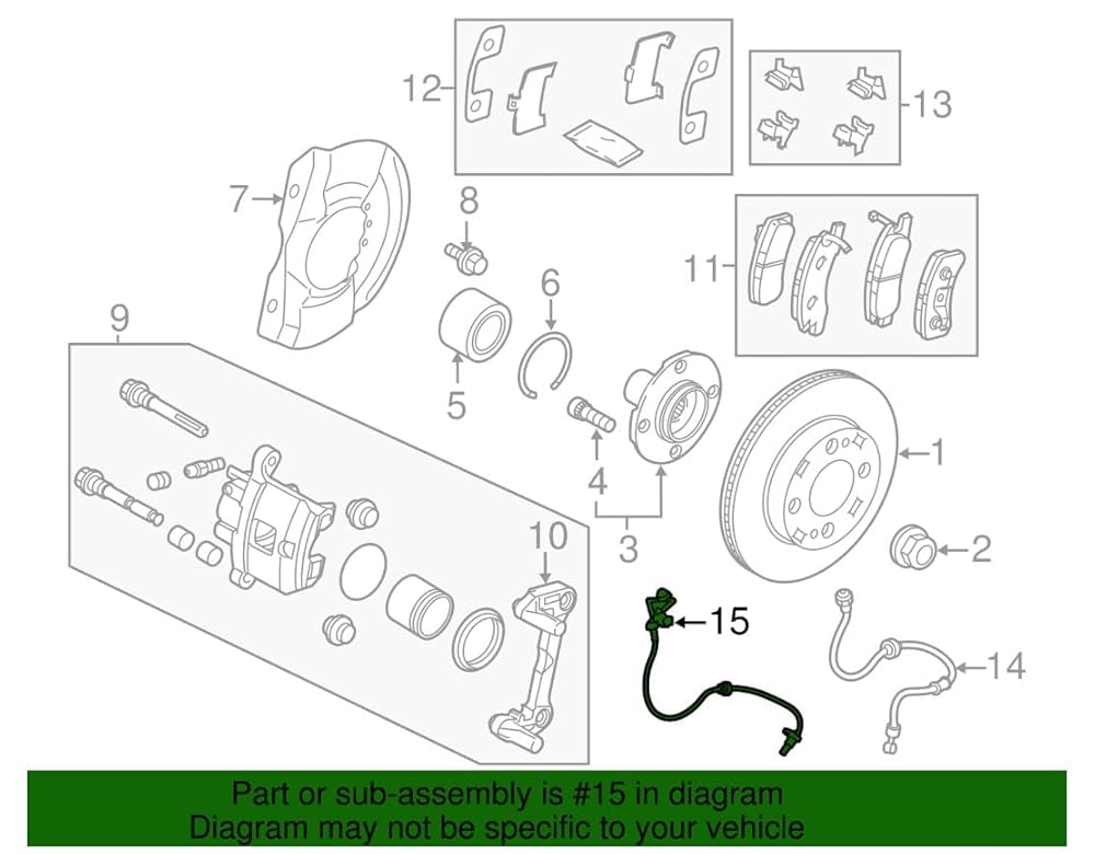 SG ポイント Front Left/Right ABS Wheel Speed Sensor for Mitsubishi